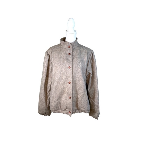 Larry Levine Jackets & Blazers - VINTAGE Larry Levine Tweed Bomber Jacket M
